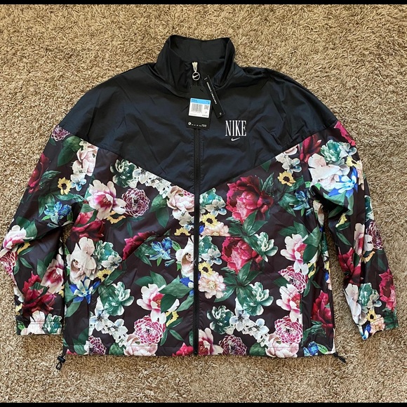 Nike Jackets & Blazers - NWT Nike NSW Floral Print Jacket size M Women